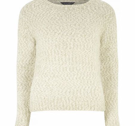 Dorothy Perkins Womens Tall Tinsel Jumper- Beige DP55377282