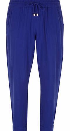 Dorothy Perkins Womens Tall Woven Cobalt Joggers- Cobalt