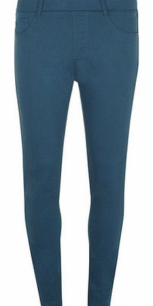 Dorothy Perkins Womens Teal Eden Ultra Soft Jeggings- Blue