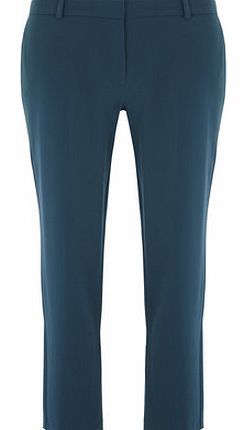 Dorothy Perkins Womens Teal Straight Leg Trousers- Teal DP66798314