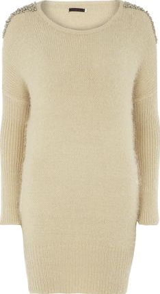 Dorothy Perkins, 1134[^]262015000709450 Womens Tenki Cream Round Neck Jumper- Cream