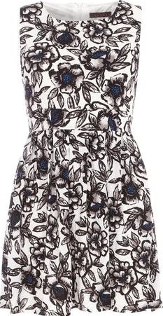 Dorothy Perkins, 1134[^]262015000709430 Womens Tenki White Flower Dress- White DP61100488