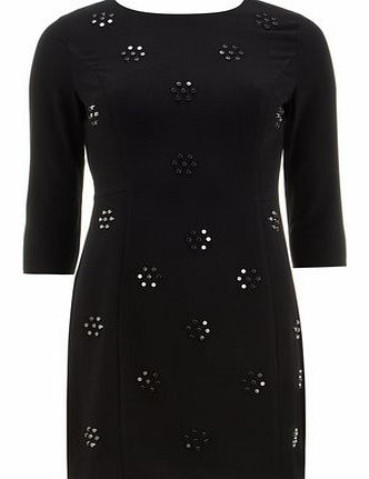 Womens Voulez Vous Black Embellished Dress-