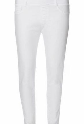 Dorothy Perkins Womens White ``Eden`` Capri Jeggings- White