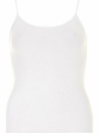 Dorothy Perkins Womens White satin trim cami- White DP56322802