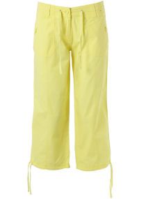 Dorothy Perkins Yellow button poplin crops