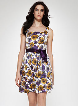 Dorothy Perkins Yellow/purple prom dress