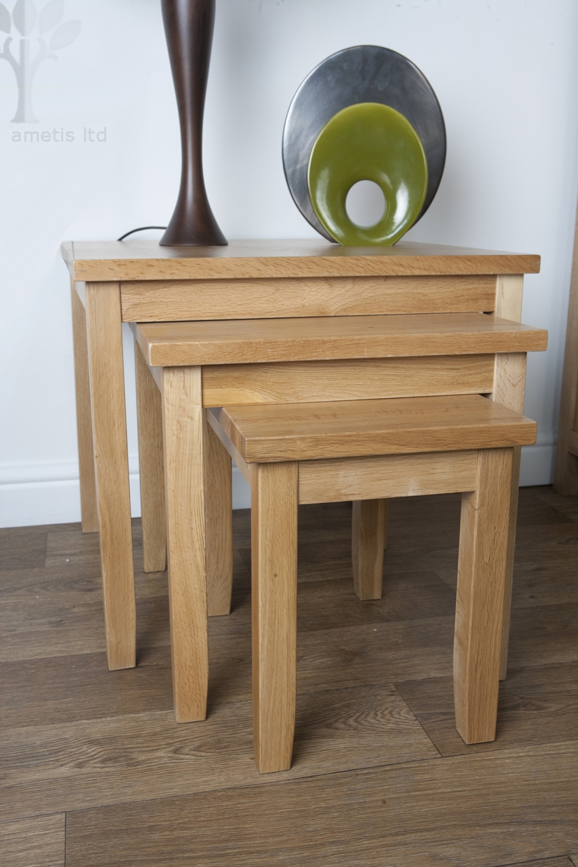 Oak Nest of Tables