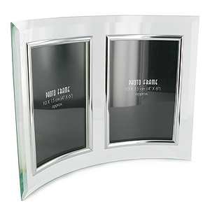 Curved Glass Portrait Photo Frame