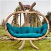 Globo hanging chair: Base approx 195 x 130 x 231 - Green