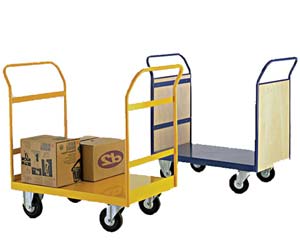 Double handle platform truck