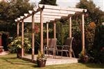 Double Pergola - Double Deck: 258h x 440w x 240d cm - Green