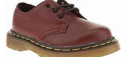 Dr Martens kids dr martens red colby lace shoe unisex