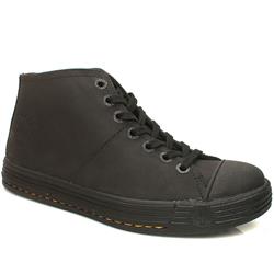 Dr Martens Male Paulie Cap Boot Nubuck Upper Alternative in Black