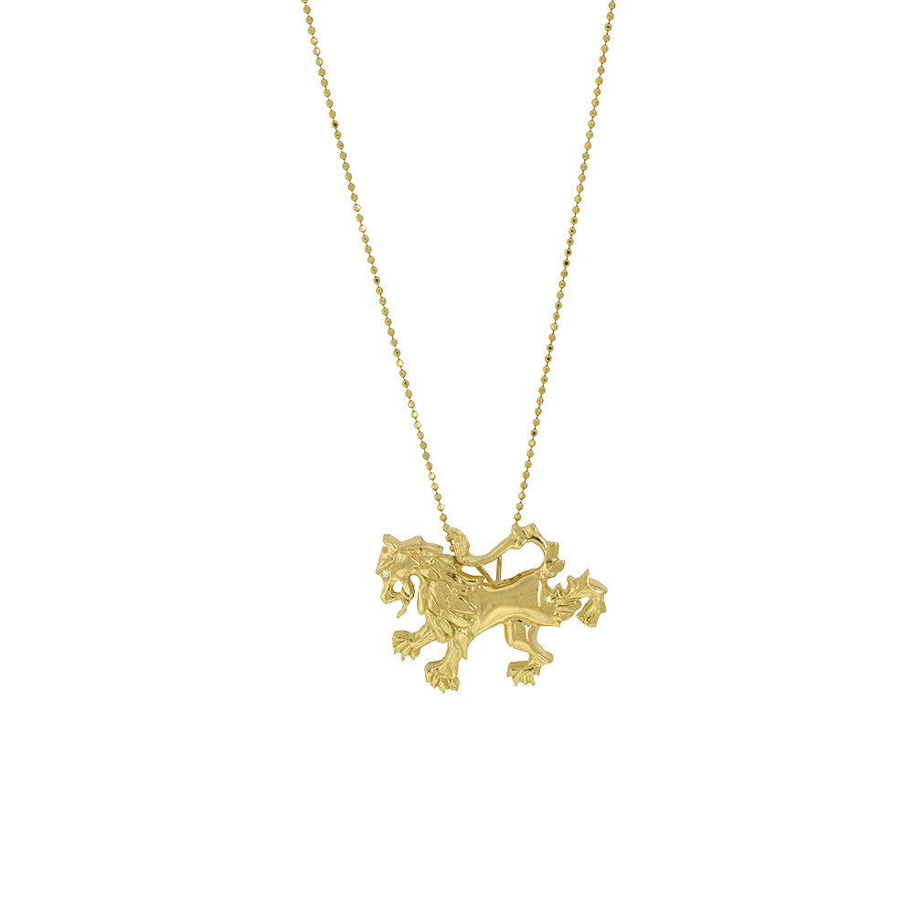 Dragon Pendant - Yellow Gold