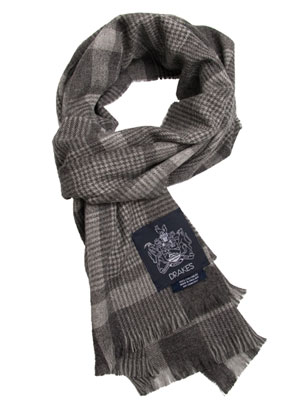 Lightweight Tonal Check Scarf