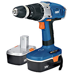 draper 18V Cordless Hammer Drill and Case