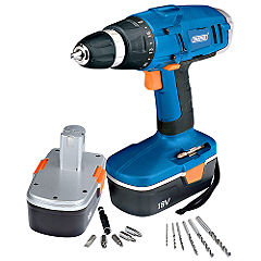 draper 18V Cordless Rotary Drill and Case