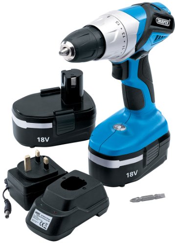 Draper 20496 18V Cordless Rotary Drill with Two Ni-CD Batteries