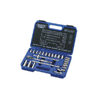 25 Piece 1/2andquot Square Drive Combined Socket Set