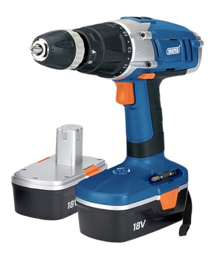 Draper 40765 18-Volt 2-Speed Cordless Hammer Drill Ni-CD Battery