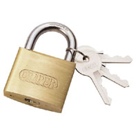 50mm Value Extruded Brass Cylinder Padlock