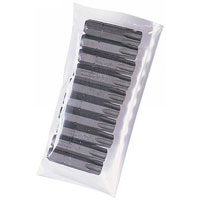 Bag Of 10 T9 Torx X 26mm X 1/4andquot Hexagon Shot Blast Screwdriver Bits