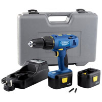 Draper Expert 14.4v Cordless Combi Hammer Drill   2 Batteries