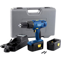 Draper Expert 18v Cordless Combi Hammer Drill   2 Batteries