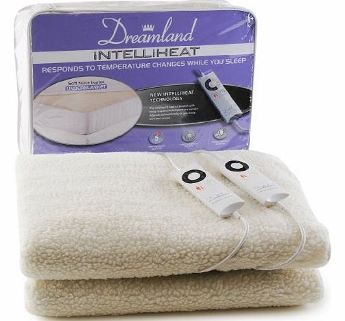 Intelliheat Fleecy Heated Double Dual Under Blanket