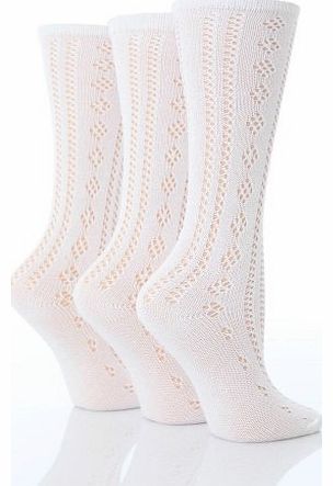 Drew Brady 3 Pairs Girls White Pelerine Knee High School Socks (3-5 shoe (1-2 Years))