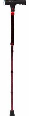 Drive Medical Adjustable Walking Stick with Dynamo Flash Light