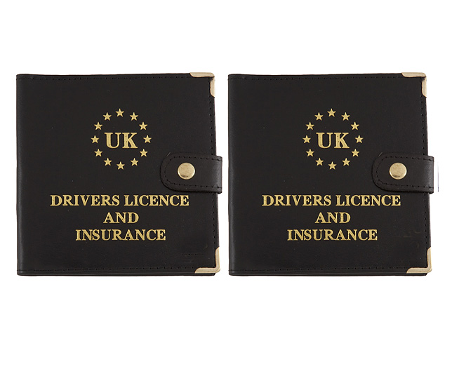 Licence Wallet Black and Black