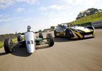 Driving Single Seater v Lotus at Mallory Park