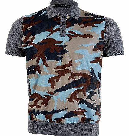 Dsquared Camo Grey Polo