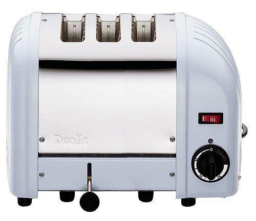 3 Slot Glacier Blue Toaster