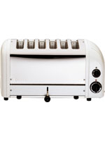 Dualit 6 Slice White Toaster