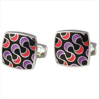 Black Ribbon Cufflinks by