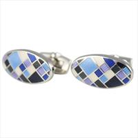 Myosotis Retro Squares Cufflinks by