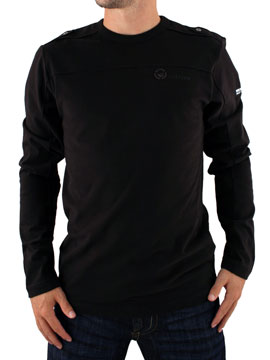 Black Secure Long Sleeve Top