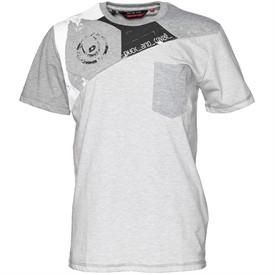 Mens Calvin T-Shirt Light Grey Marl