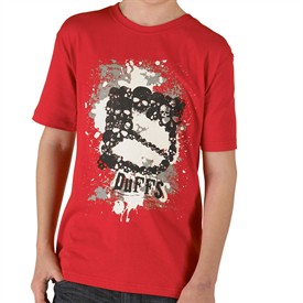 Junior 2 Skulls T-Shirt Red