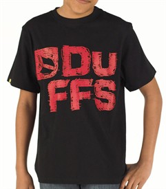 Junior Sketchy Stacked T-Shirt Black