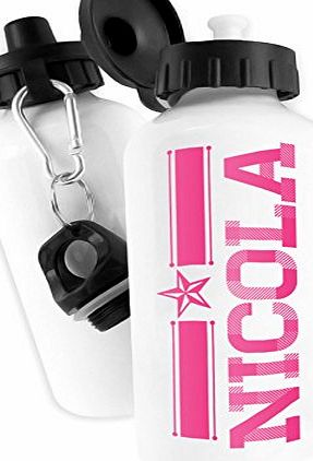 Duke Gifts Personalised Water bottle GIRLS Name School Sports Gift Idea Aluminium 500ml #6