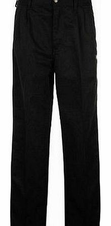 Dunlop Pro Plain Golf Trousers Mens Black 36W R