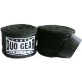 DUO GEAR BLACK DUO Muay Thai Kickboxing Boxing Hand Wraps