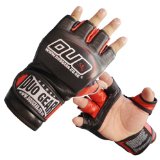 DUO GEAR L BLACK MMA MUAY THAI GRAPPLING TRAINING FIGHT GLOVES