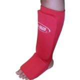 DUO GEAR MEDIUM RED Muay Thai Kickboxing Karate Shin and Instep