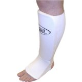 DUO GEAR MEDIUM WHITE Muay Thai Kickboxing Karate Shin and Instep