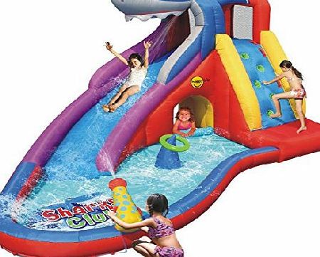 Duplay Sharks Club 15ft Mega Inflatable Waterslide Bouncy Castle 9417